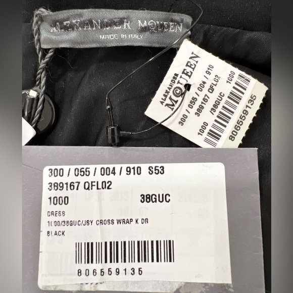 Alexander McQueen Jersey cross front wrap Dress - Picture 8 of 10